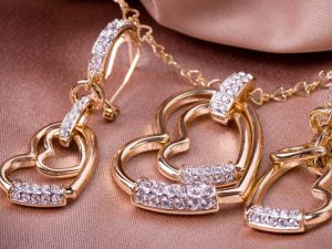 Jewelry with diamonds